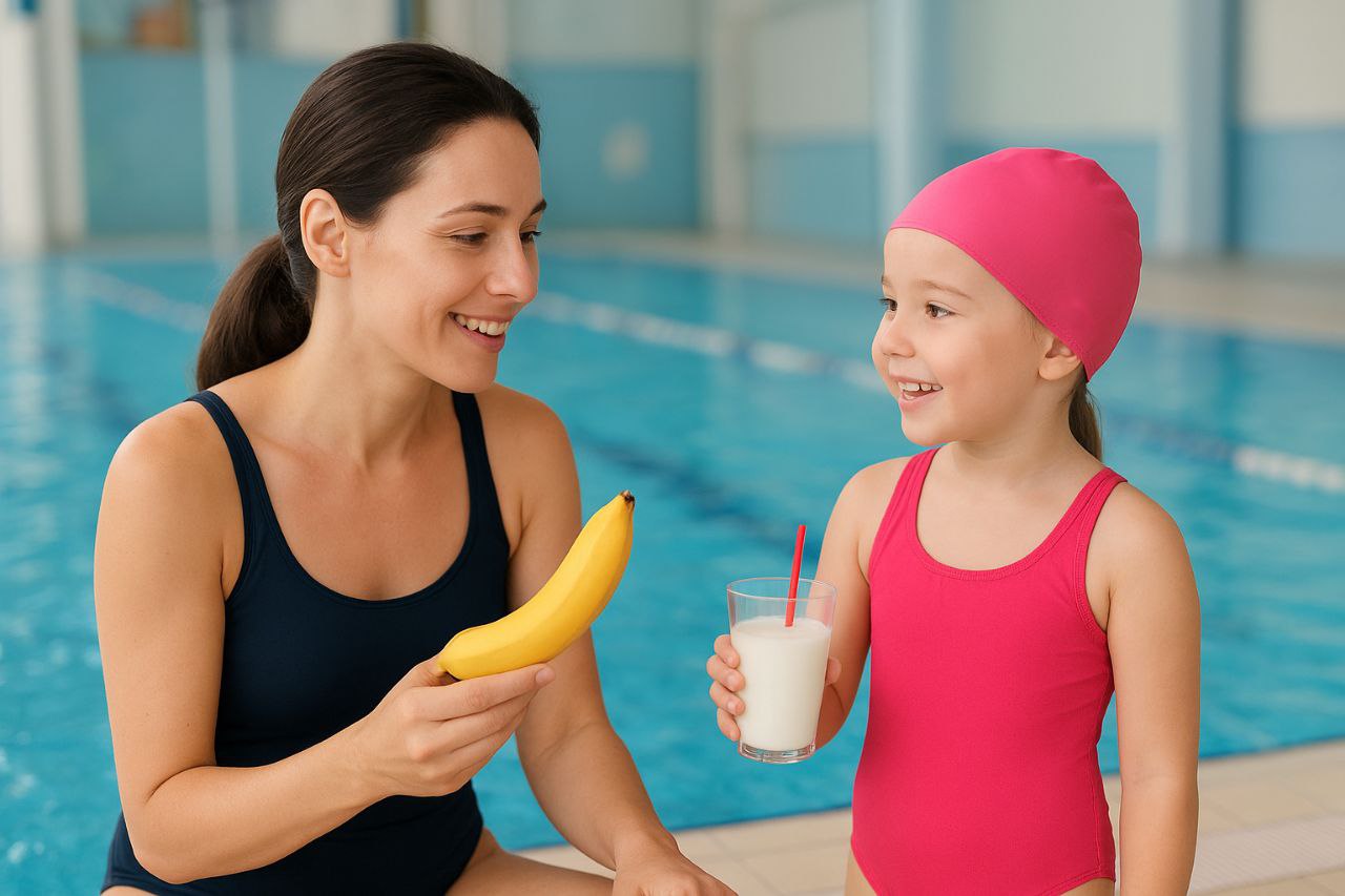 تغذیه قبل و بعد از شنا